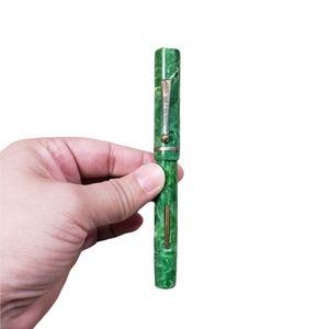 Vintage Jefferson Marbled Flat Top Lever Fill Fountain Pen